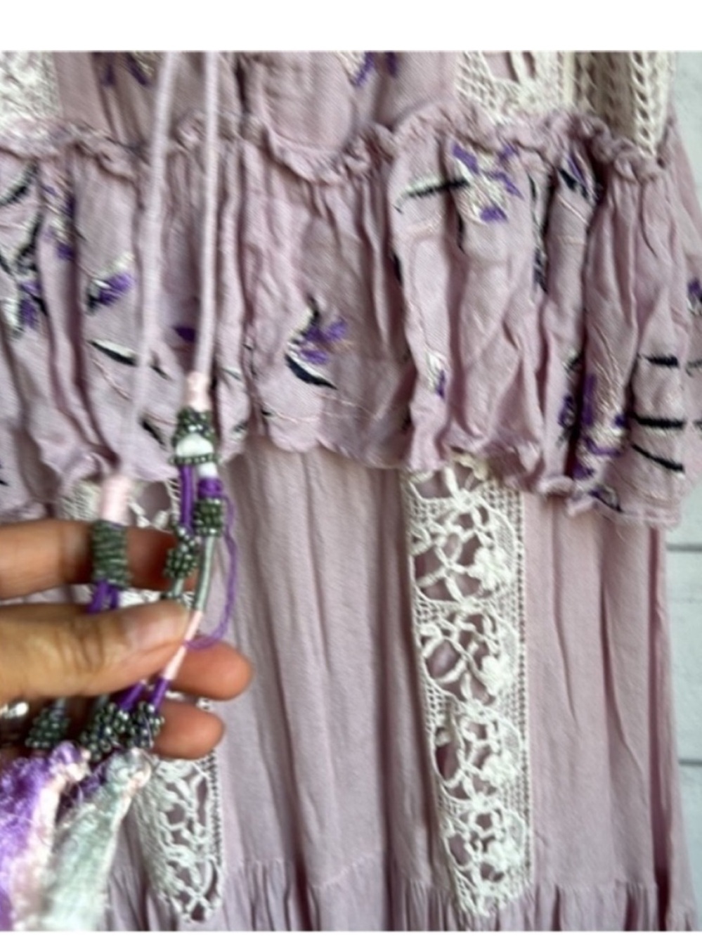 Chelsea & Violet Lavender Boho Maxi Dress - Picture 3 of 9